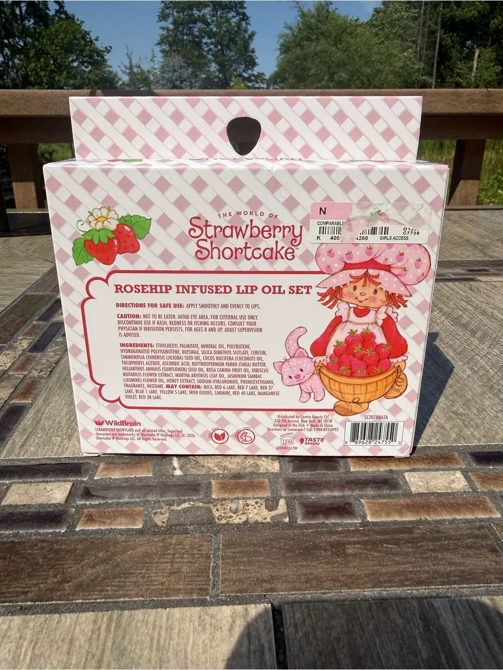NIB 3 Rosehip Infused Lip Oil Set Strawberry Shortcake